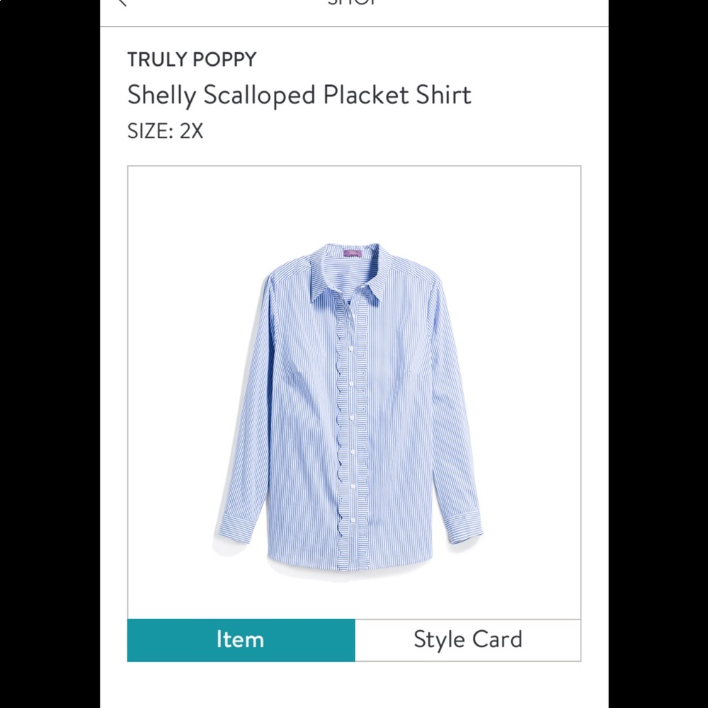 Scalloped Button Down